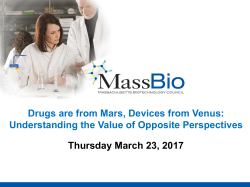 Drugs are from Mars, Devices from Venus: Understanding the Value