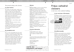 depliant guide - Cloître de la cathédrale de Fréjus