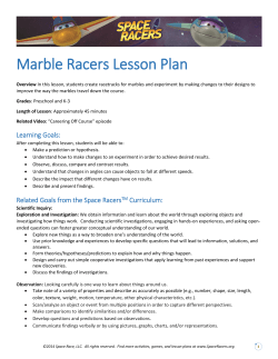 Marble Racers Lesson Plan