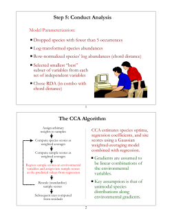 Step 5: Conduct Analysis The CCA Algorithm