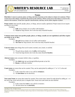 Nouns