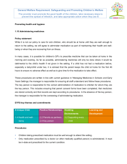 General Welfare Requirement: Safeguarding and Promoting