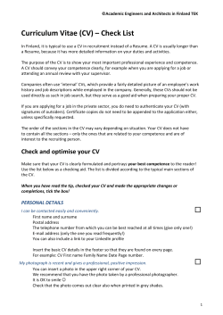 CV Check List EN FINAL