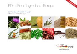 IPD at Food ingredients Europe