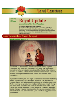 Royal Update - The Royal Rosarians