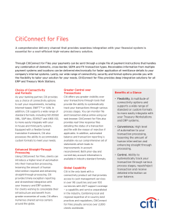 CitiConnect for Files