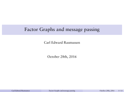 Factor Graphs and message passing
