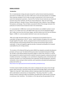 MINING OVERVIEW Introduction The U.S total domestic mining and