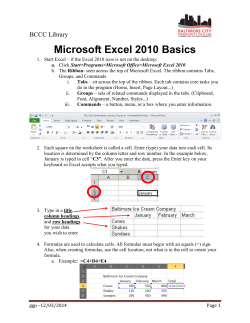 Microsoft Word Basics