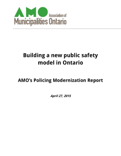 Building a new public safety model in Ontario