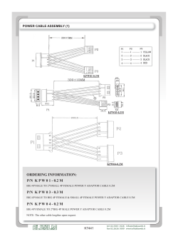 ORDERING INFORMATION: P/N  K P W 0 1