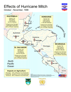 Effects of Hurricane Mitch