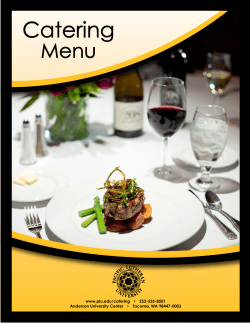 Catering Menu PDF