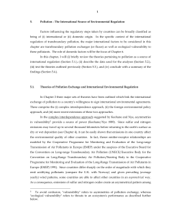 1 5. Pollution - The International Source of Environmental