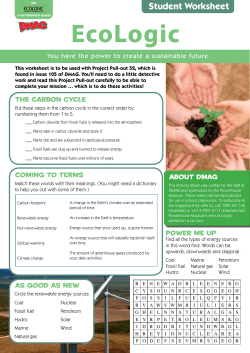 Primary student activity sheets