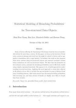 Statistical Modeling of Branching Probabilities for Tree