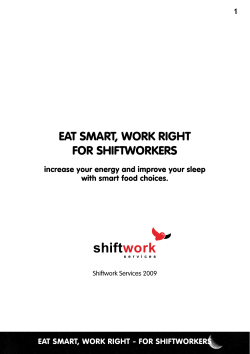 Eat Smart for Shiftwork