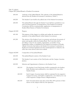 Chapter 600. Judicial Branch - Florida Atlantic University
