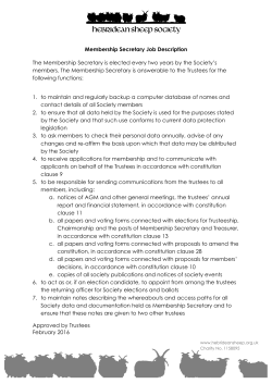 Membership Secretary Job Description The Membership Secretary