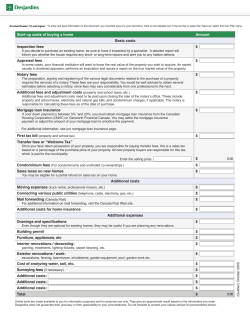 Start-up costs of buying a home