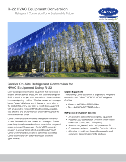 R-22 HVAC Equipment Conversion