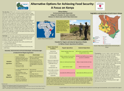 Africa Vegetation and Agricultural Cash Crops in Kenya