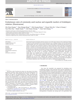Evolutionary rates of commonly used nuclear and organelle markers