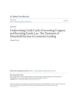 Underwriting Credit Cards, Overwriting Congress, and Rewriting