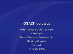 OSA(S) og vægt - ResMed Maribo