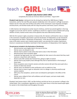 Elizabeth Cady Stanton (1815