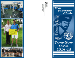 Pioneer Club Membership Form - Butler County Community College