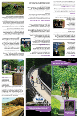 WV Rail Trail Brochure - West Virginia Department of Commerce