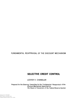 Selective Credit Control