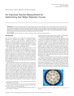 An Improved Volume Measurement for Determining