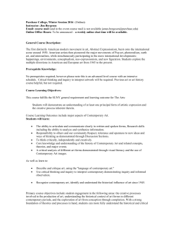 Syllabus - Purchase College