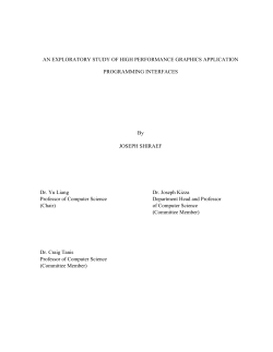 An exploratory study of high performance graphics