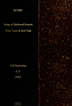 Design of reinforced-concrete water tower and