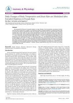 Daily Changes of Body Temperature and Heart Rate are Modulated