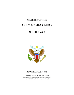 charter of the - City of Grayling