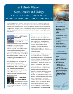 An Icelandic Odyssey: Sagas, Legends and Vikings