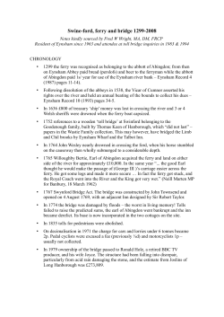 Swine-ford ferry and bridge 1299-2008