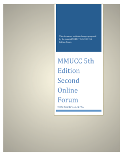 Second set of proposed changes to MMUCC
