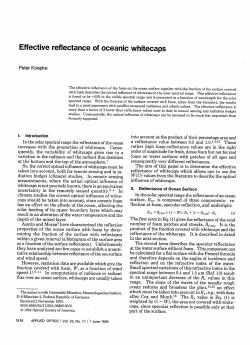 Effective reflectance of oceanic whitecaps