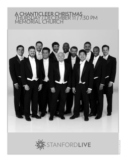 a chanticleer christmas thursday december : pm