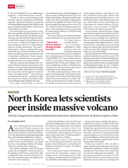 North Korea lets scientists peer inside massive volcano