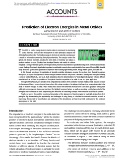 Prediction of Electron Energies in Metal Oxides