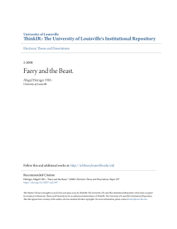 Faery and the Beast. - ThinkIR