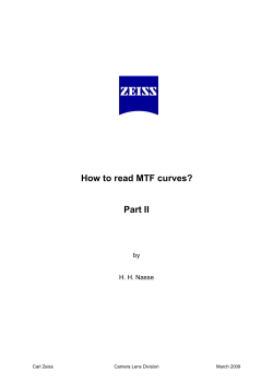 How to read MTF curves? Part II