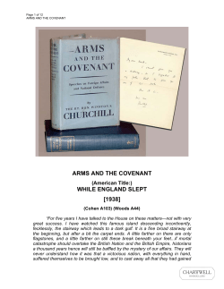 ARMS AND THE COVENANT