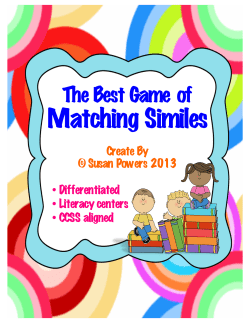 Matching Similes